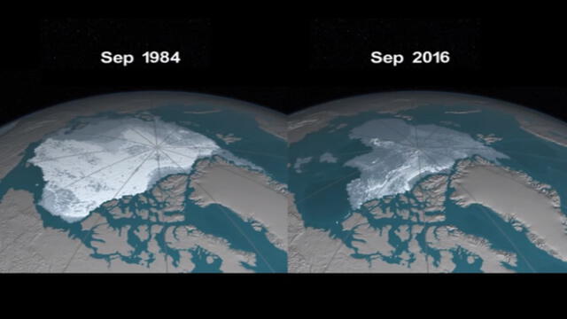 Nasa: Video demuestra la reducción del hielo del Ártico
