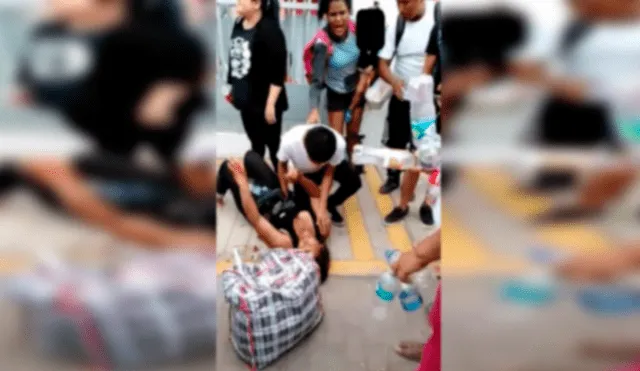 Extranjera es acuchillada en puerta de centro comercial de Chiclayo [VIDEO]