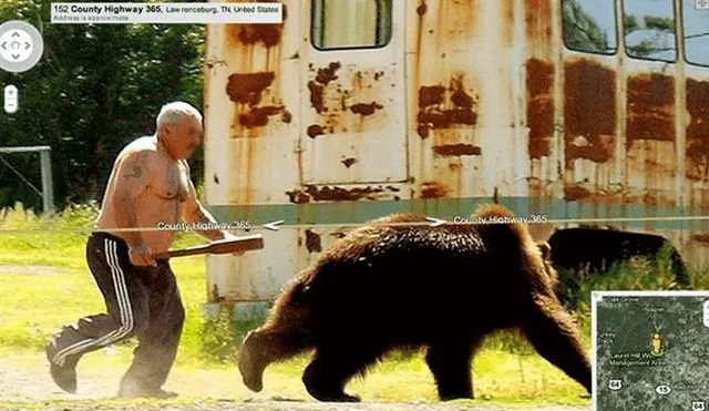 Google Maps: Buscaba la casa de su abuelo cuando captó una curiosa escena de un oso [FOTOS] 
