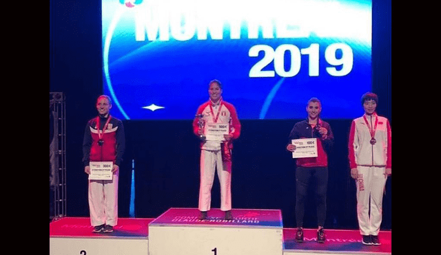 Alexandra Grande gana medalla de oro en Karate.