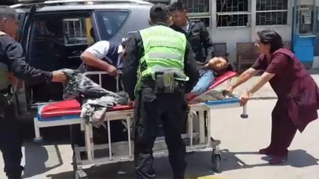 Mujer de 25 años fue trasladada al hospital Hipólito Unanue de Tacna.