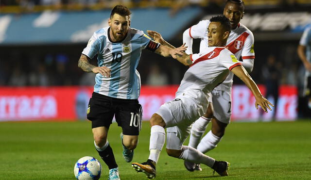 El último partido entre Perú y Argentina se jugó en el 2017. Foto: AFP