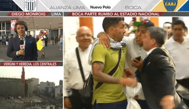 Alianza Lima vs Boca Juniors: Hincha sorprende a Carlos Tevez a la salida de hotel