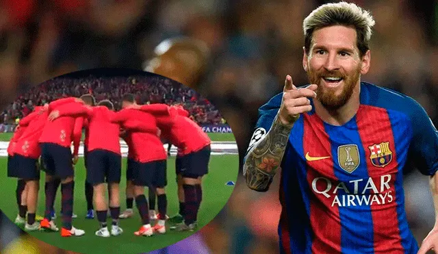 Emotiva arenga de Lionel Messi a sus compañeros previo al Barcelona vs Livepool [VIDEO]