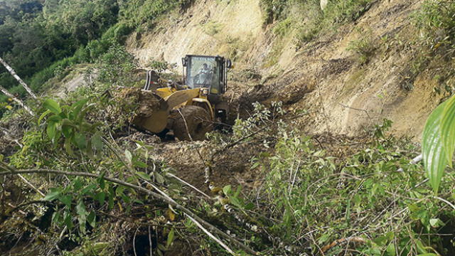 Ante deslizamientos en vías de Amazonas declaran en alecta sector Transportes