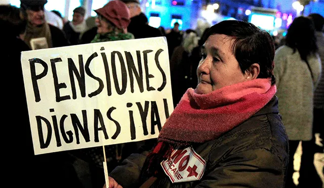 Jubilados protestan en calles de Madrid y Barcelona por pensiones dignas [VIDEO]