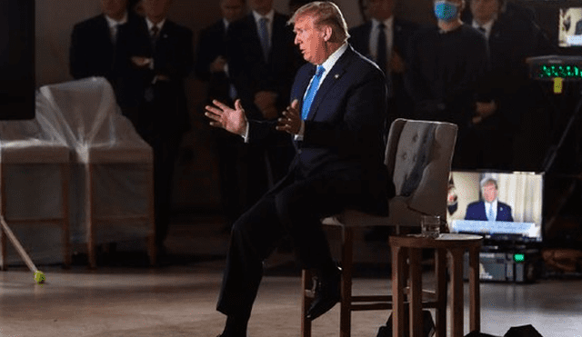 Donald Trump en entrevista con Fox News. Foto: EFE