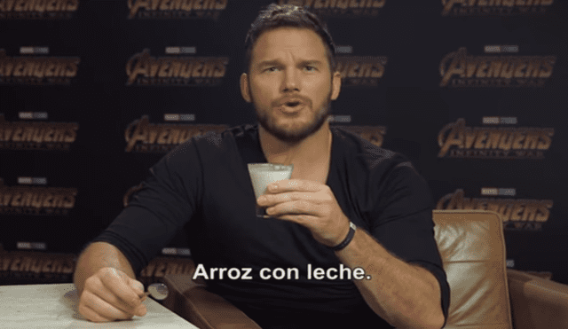Avengers Infinity War: la curiosa respuesta de Chris Pratt al probar arroz con leche [VIDEO]