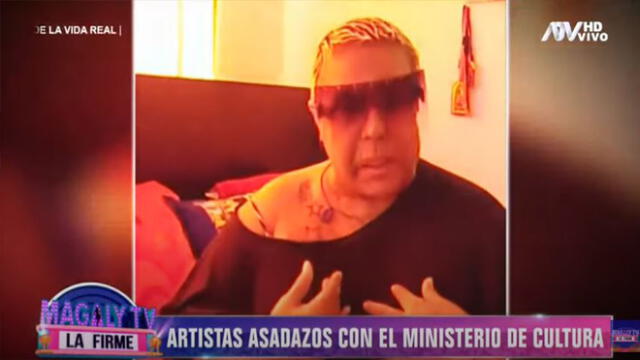 Lucía de la Cruz molesta con el Ministerio de la Cultura. Foto: Captura