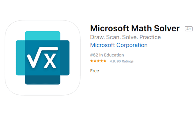 Microsoft Math Solver.