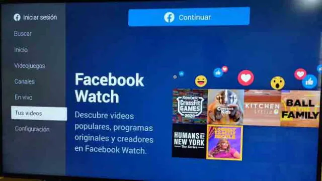 Facebook Watch puedes descargarlo en tu Smart TV. (Fotos: Edson Henriquez)