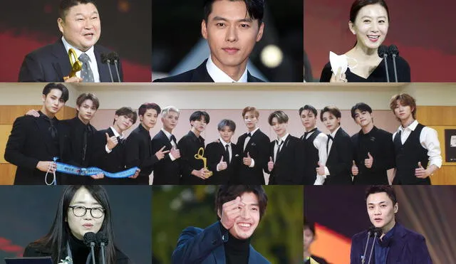 Revisa quiénes fueron condecorados en los Korean Popular Culture and Arts Awards 2020. Foto: Composición LR / OSE / Mydayli / MHN