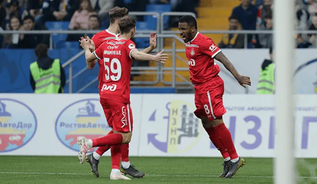 Jefferson Farfán lleva aproximadamente tres temporadas en el Lokomotiv Moscú de Rusia. | Foto: Agencias