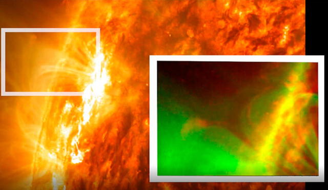 La explosión magnética en el Sol fue identificada como reconexión forzada, un fenómeno nunca antes observada. Captura de video / NASA.