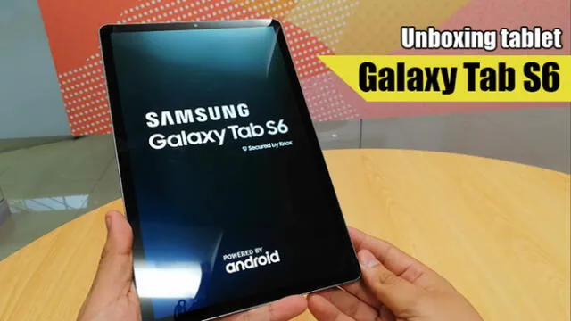 El Galaxy Tab S6 de Samsung posee una pantalla de 10.5 pulgadas Super AMOLED. Foto: Daniel Robles