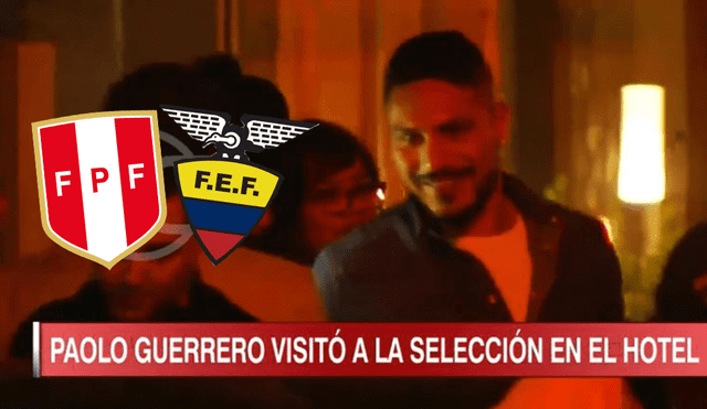 Paolo Guerrero fue el invitado de lujo en concentración de la selección peruana