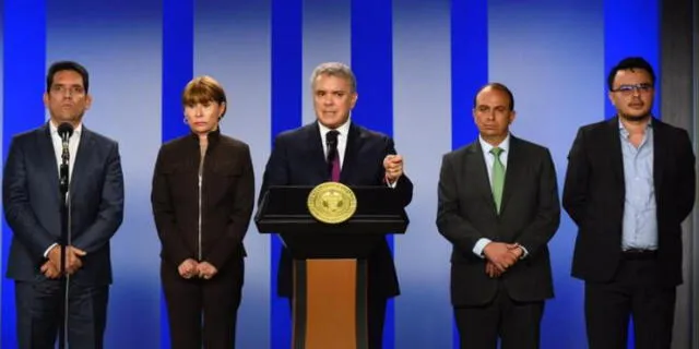 Iván Duque, presidente de Colombia, anunció el cierre de fronteras para contener el coronavirus. Foto: Presidencia de Colombia.