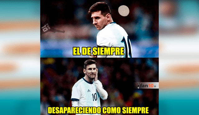 Messi es blanco de divertidos memes tras goleada sufrida por Argentina [FOTOS]
