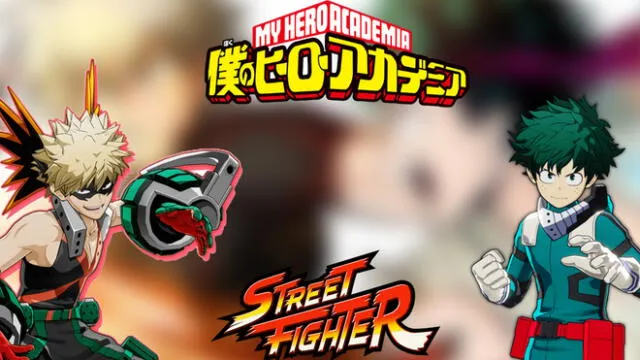 My Hero Academia: Así se verían Bakugo y Midoriya como personajes de Street Fighter