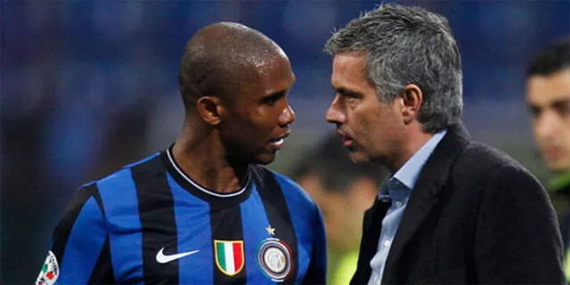 Eto'o ganó su tercera Champions League bajo el mando de Mourinho en el Inter de Milán.