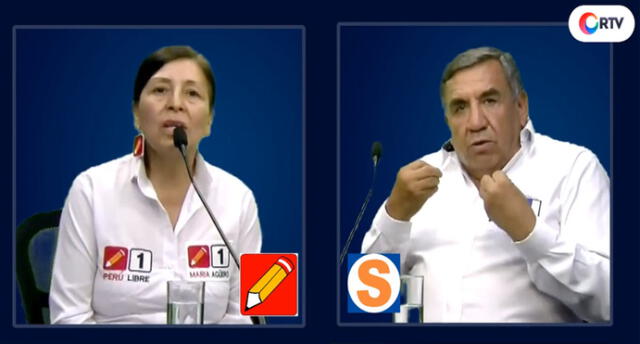 Candidatos María Agüero y Jaime Mujica participaron en programa Versus Electoral.
