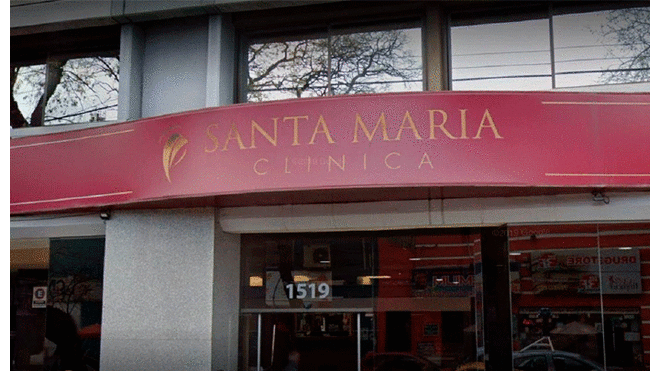 Clínica Santa María de Mendoza, donde se produjo el error. Su director indica que ya se conversó con la familia. Foto: Google Maps / Todo Noticias.