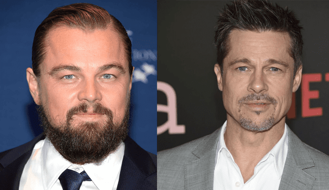Brad Pitt y Leonardo Dicaprio lucen irreconocibles con look sesentero [FOTOS]