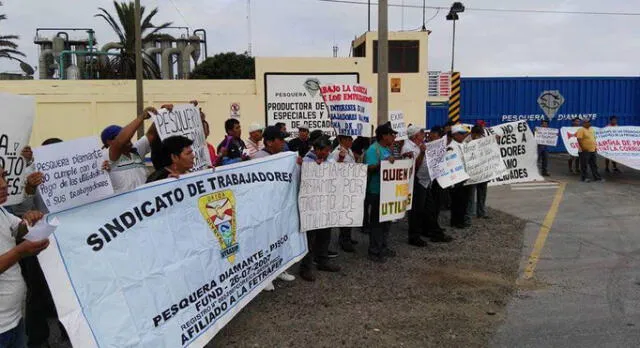 Sindicato de Trabajadores de Pesquera Diamante cumple un mes de huelga indefinida