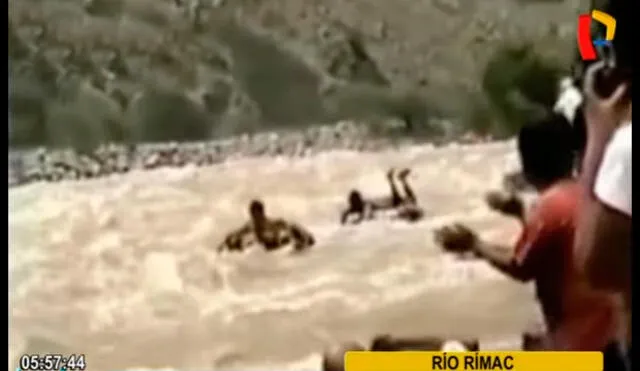 Joven desaparece luego de participar en competencia de “canotaje” en el río Rímac [VIDEO]