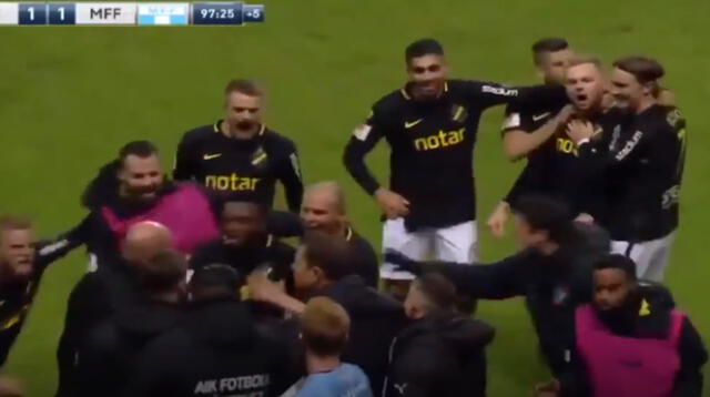 Jugador es expulsado por festejar su gol frente al banquillo rival [VIDEO]