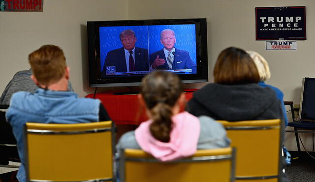 El debate entre Trump y Biden fue seguido por millones de personas. Foto: AFP