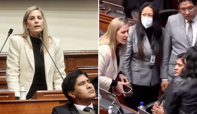 María del Carmen Alva protagonizó un enfrentamiento en el Congreso. Foto: composición Congreso.