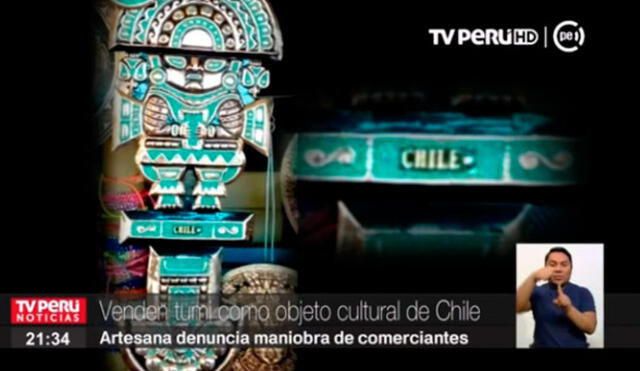 Denuncian que el tumi peruano es vendido como producto cultural de Chile [VIDEO]