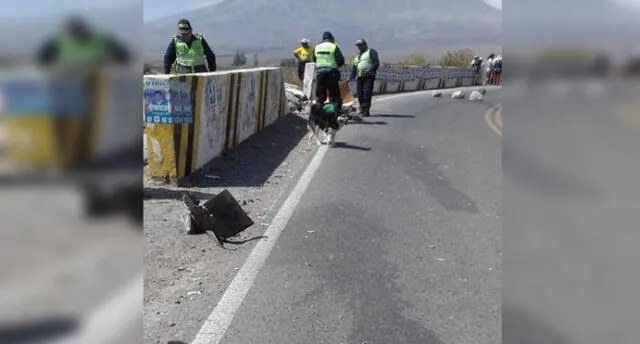 En Arequipa chofer muere tras despiste de camión repleto de pirotécnicos [VIDEO]