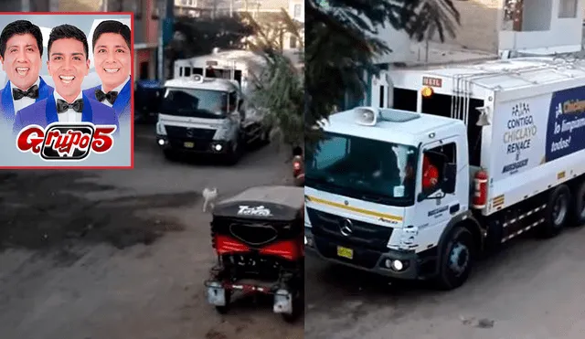 Captan a camión de basura realizando sus labores al ritmo de Grupo 5 [VIDEO]