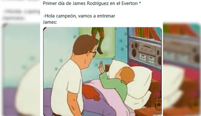 James Rodríguez fichó por el Everton de la Premier League por las próximas dos temporadas. (FOTO: Twitter).