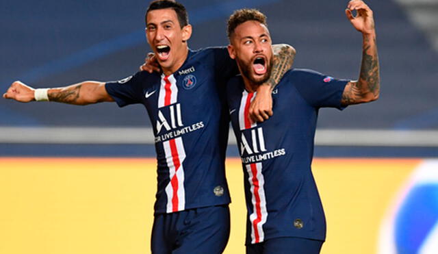 Neymar y Di María comparten equipo en el Paris Saint Germain. (FOTO: AFP)