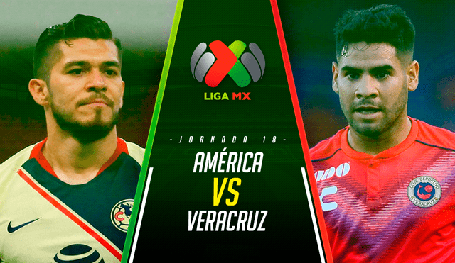 América vs. Veracruz EN VIVO ONLINE EN DIRECTO por la fecha 18 del Apertura 2019 de la Liga MX en el estadio Luis 'Pirata' de La Fuente de Boca del Río.