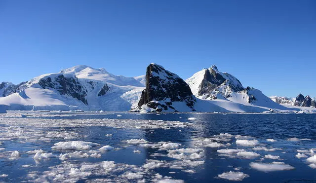 Deshielo de Glaciares. Temor por inusual incremento de la temperatura en las capas polares de la Tierra. Foto: AFP.