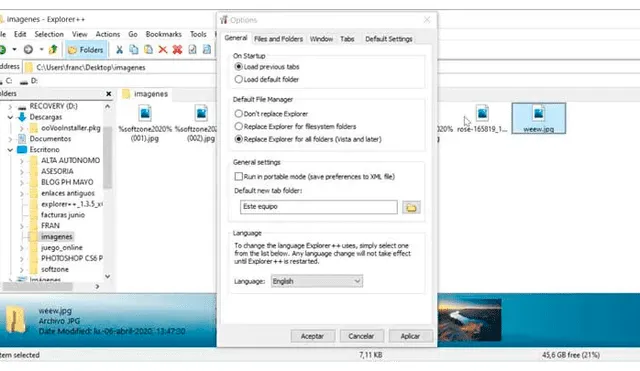 El explorador de archivos que viene con Windows por defecto no es la única opción gratuita que hay. Si te funciona lento, quizá sea buena idea probar algunas alternativas. Imagen: SoftZone.