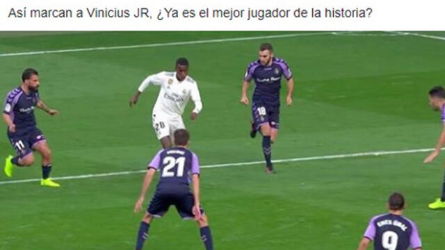 Facebook: hilarantes memes de Vinicius Jr en el triunfo del Real Madrid ante Valladolid