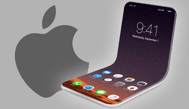 En redes ya circulan renders de cómo luciría el iPhone plegable. Foto: Paréntesis / Facebook.