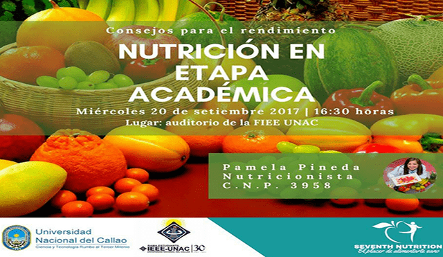 Universitarios recibirán consejos sobre nutrición en etapa académica