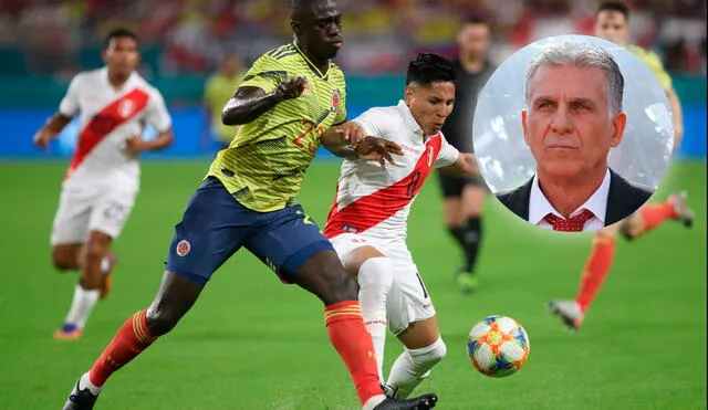 Carlos Queiroz aseguró que Perú será un rival directo de Colombia en la pugna por conseguir un cupo para Qatar 2022. Foto: FPF/AFP
