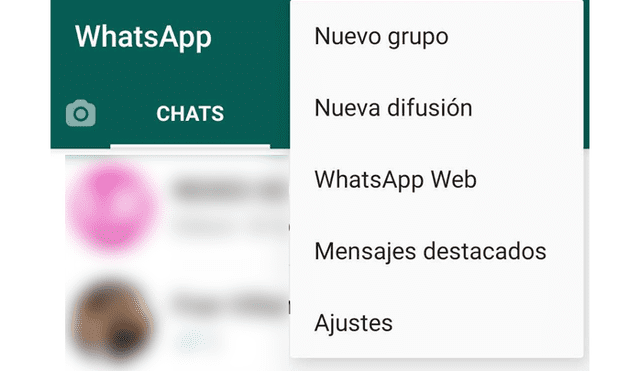 1. Entra a 'Ajustes' de WhatsApp. Foto: La República.