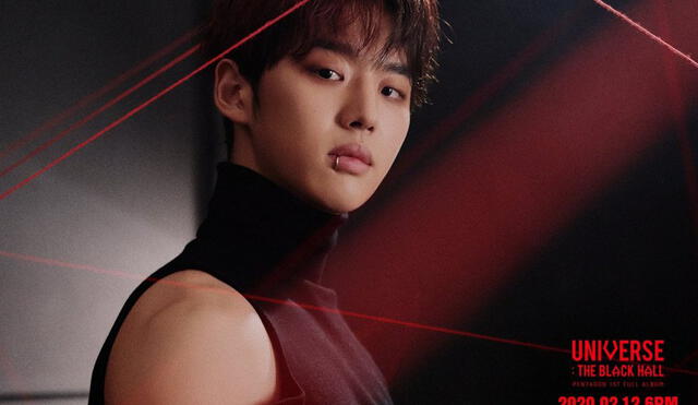 PENTAGON: primer teaser photo concept para “Universe: The Black Hall”. En la imagen: HONGSEOK.