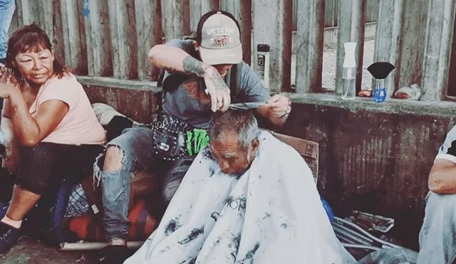 'Espejo Social', los barberos de mendigos que recorren las calles de Lima [VIDEO]