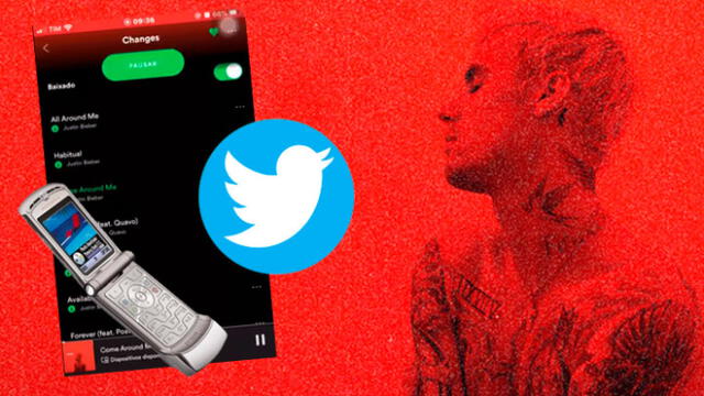 En Twitter compararon algunos temas de Justin Bieber con los ringtones de celulares antiguos. Foto: Composición