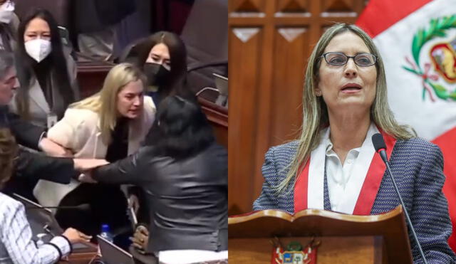 María del Carmen Alva protagonizó un enfrentamiento en el Congreso. Foto: composición Congreso.