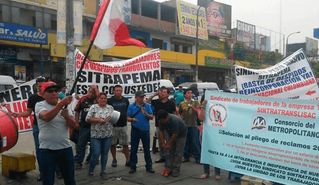 Conductores del Metropolitano acuerdan suspender temporalmente huelga 